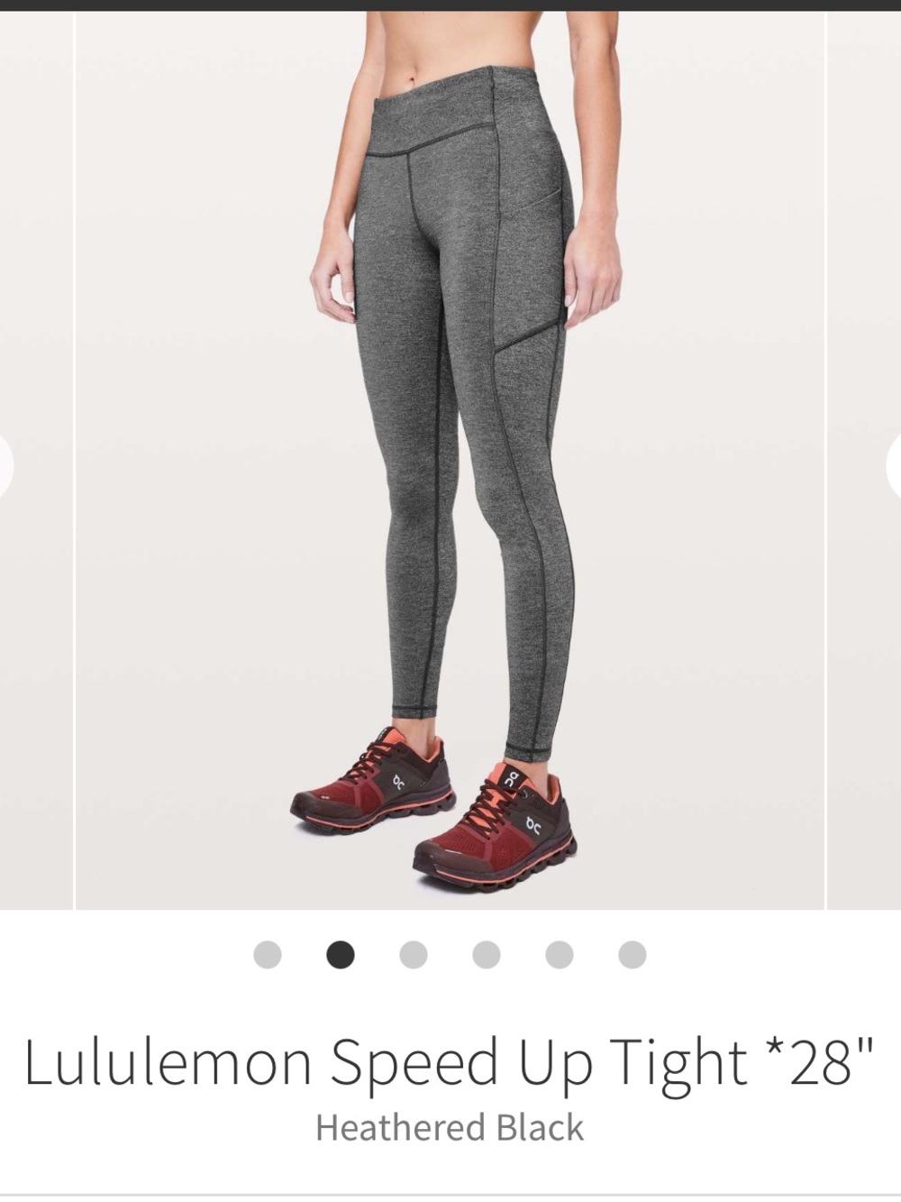 Lululemon Speed Up Tight 28"
Heathered Black